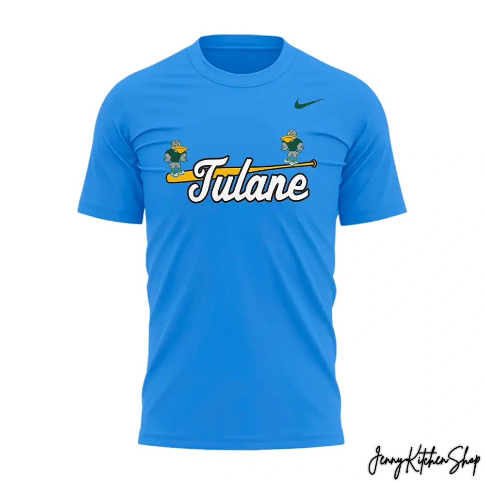 Tulane Green Wave Sluggerbird Uniform 2026 T-Shirt