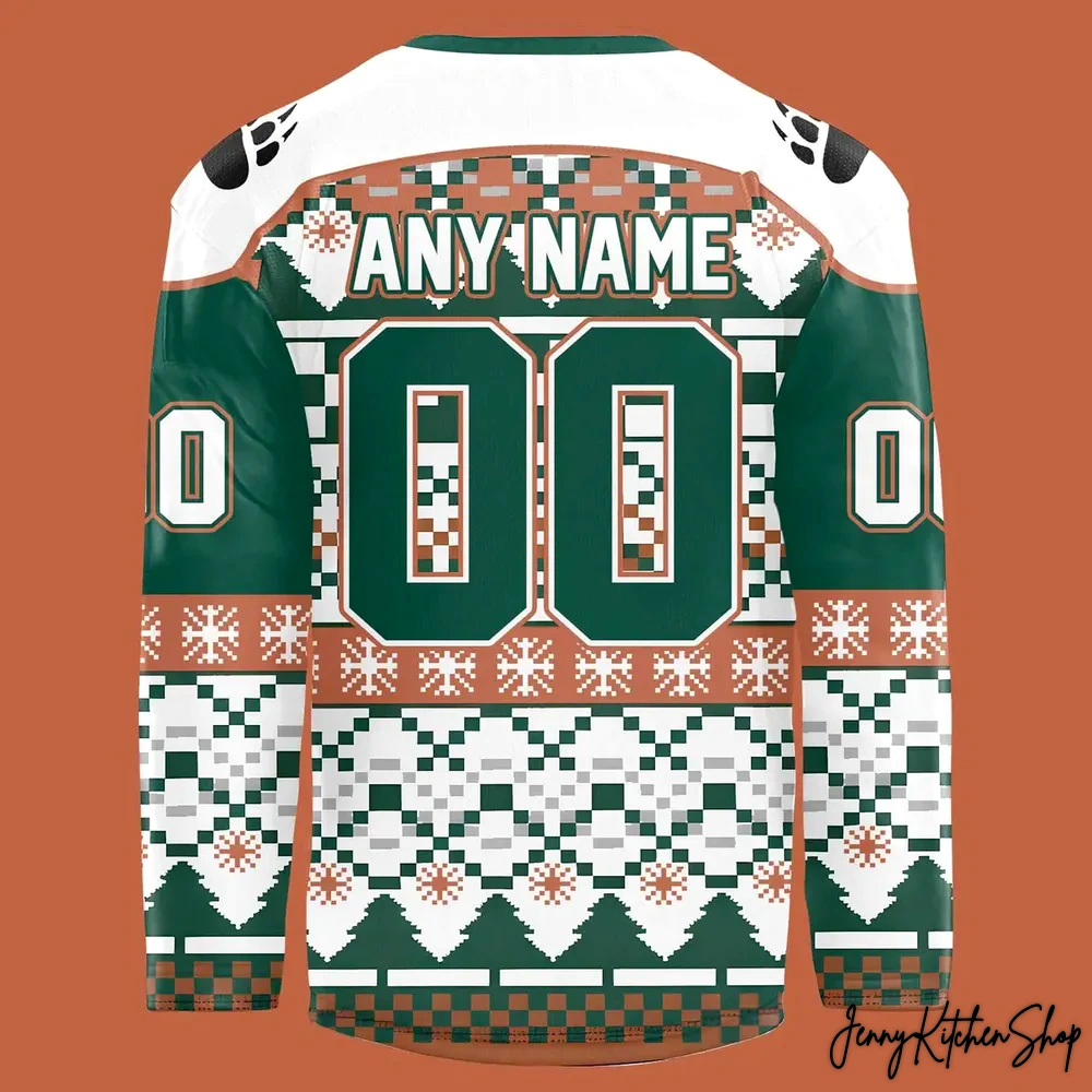 Utah Grizzlies Christmas New Hockey Jersey