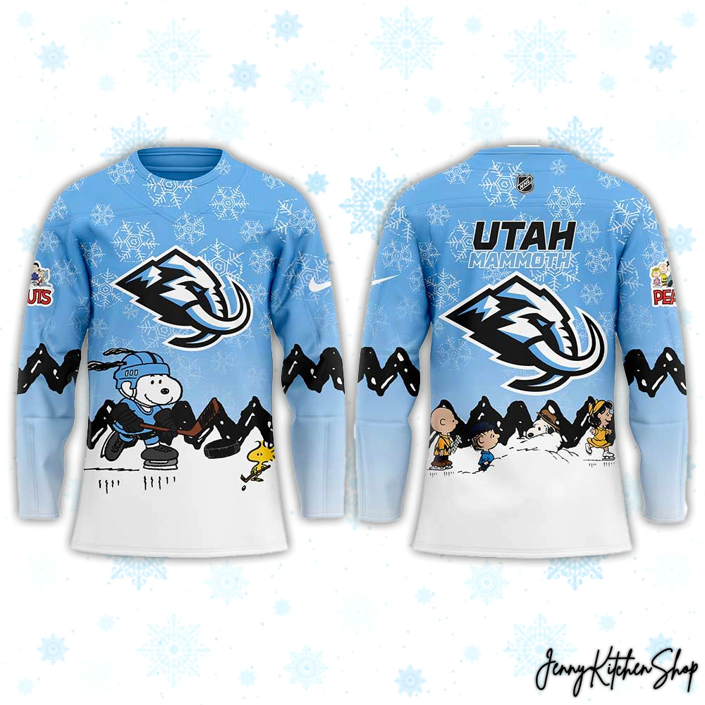 Utah Mammoth Peanuts Winter Hockey Jersey