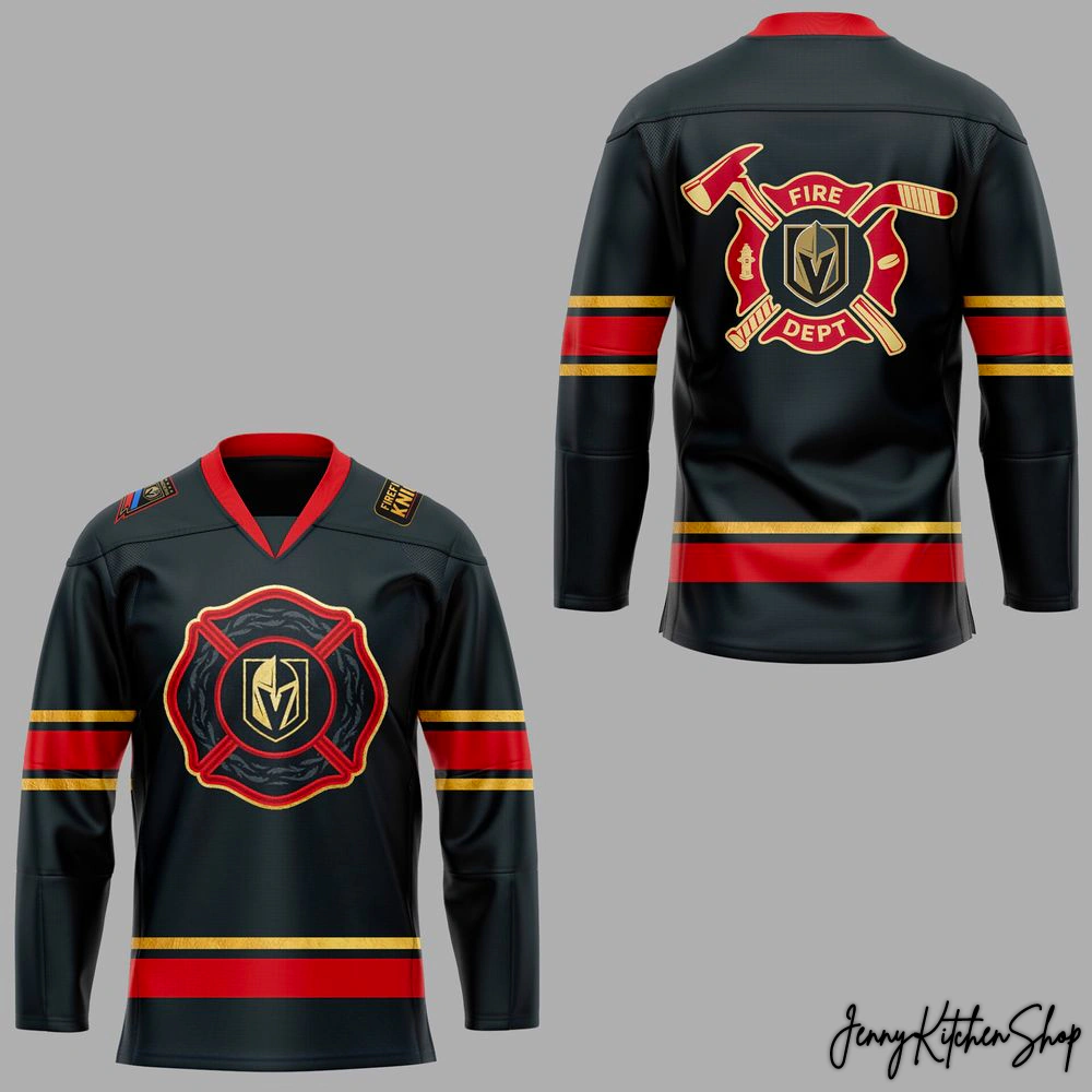 Vegas Golden Knights Firefighter Appreciation Hockey Jersey