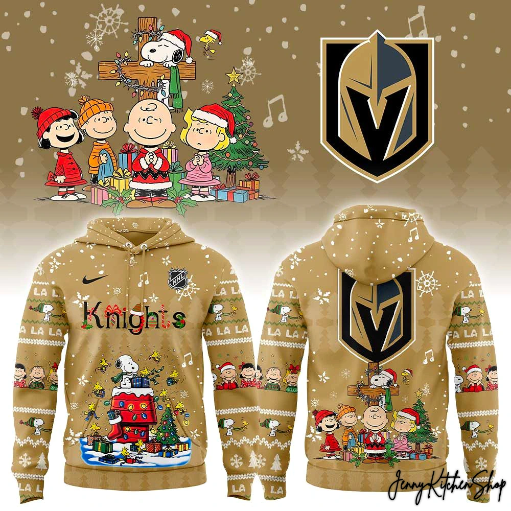 Vegas Golden Knights Peanuts Christmas Hoodie