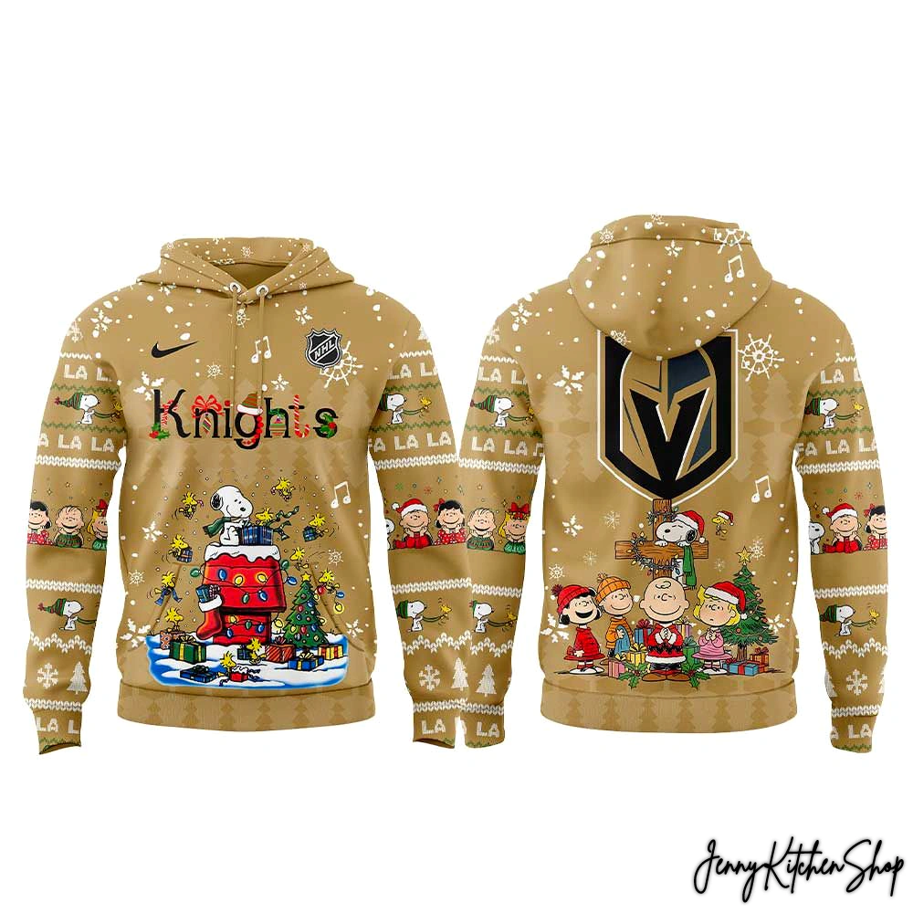 Vegas Golden Knights Peanuts Christmas Hoodie