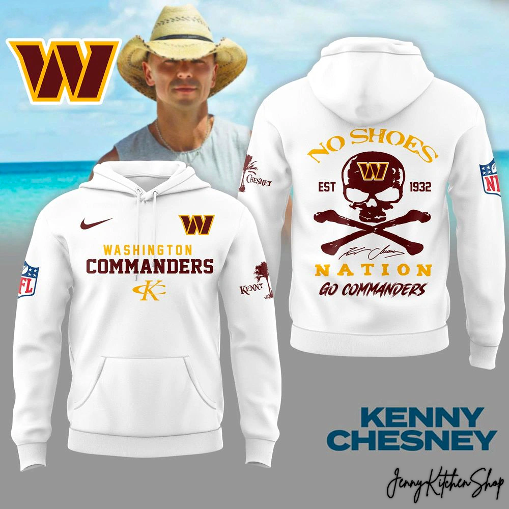 Washington Commanders x Kenny Chesney No Shoes Limited Hoodie