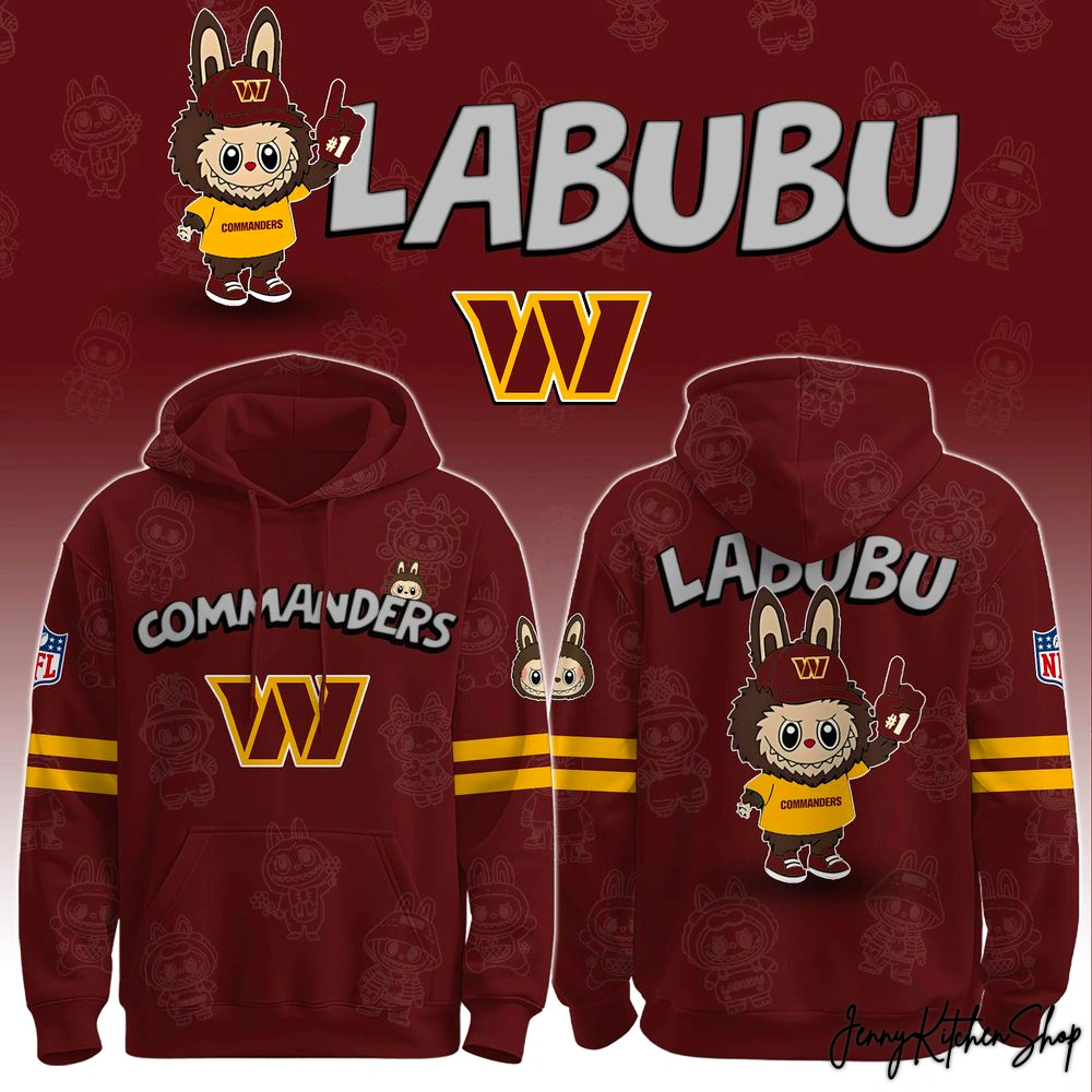 Washington Commanders x Labubu Hoodie