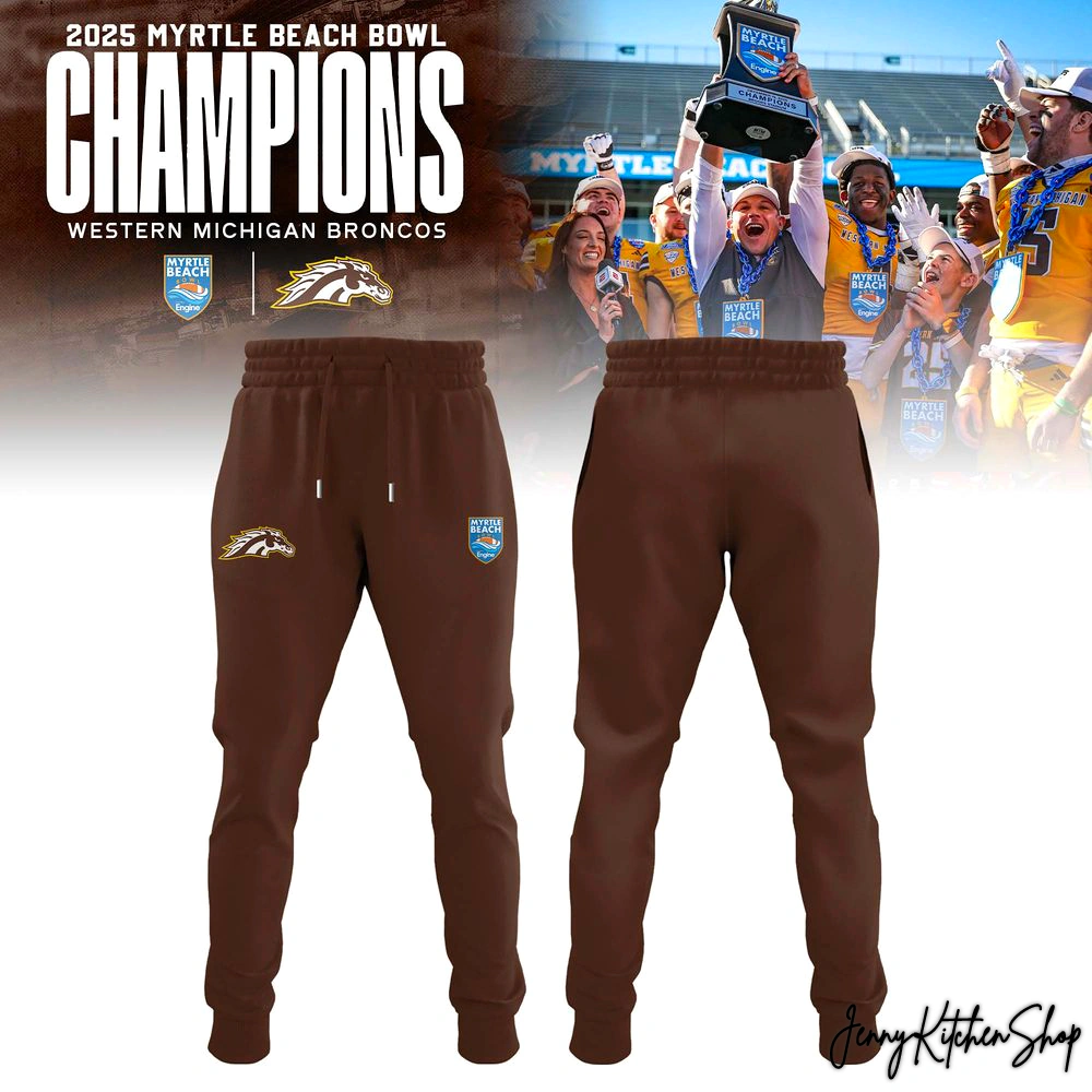 Western Michigan Broncos 2025 Myrtle Beach Bowl Champions Collection T-Shirt, Hoodie