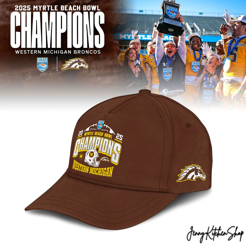 Western Michigan Broncos 2025 Myrtle Beach Bowl Champions Collection T-Shirt, Hoodie