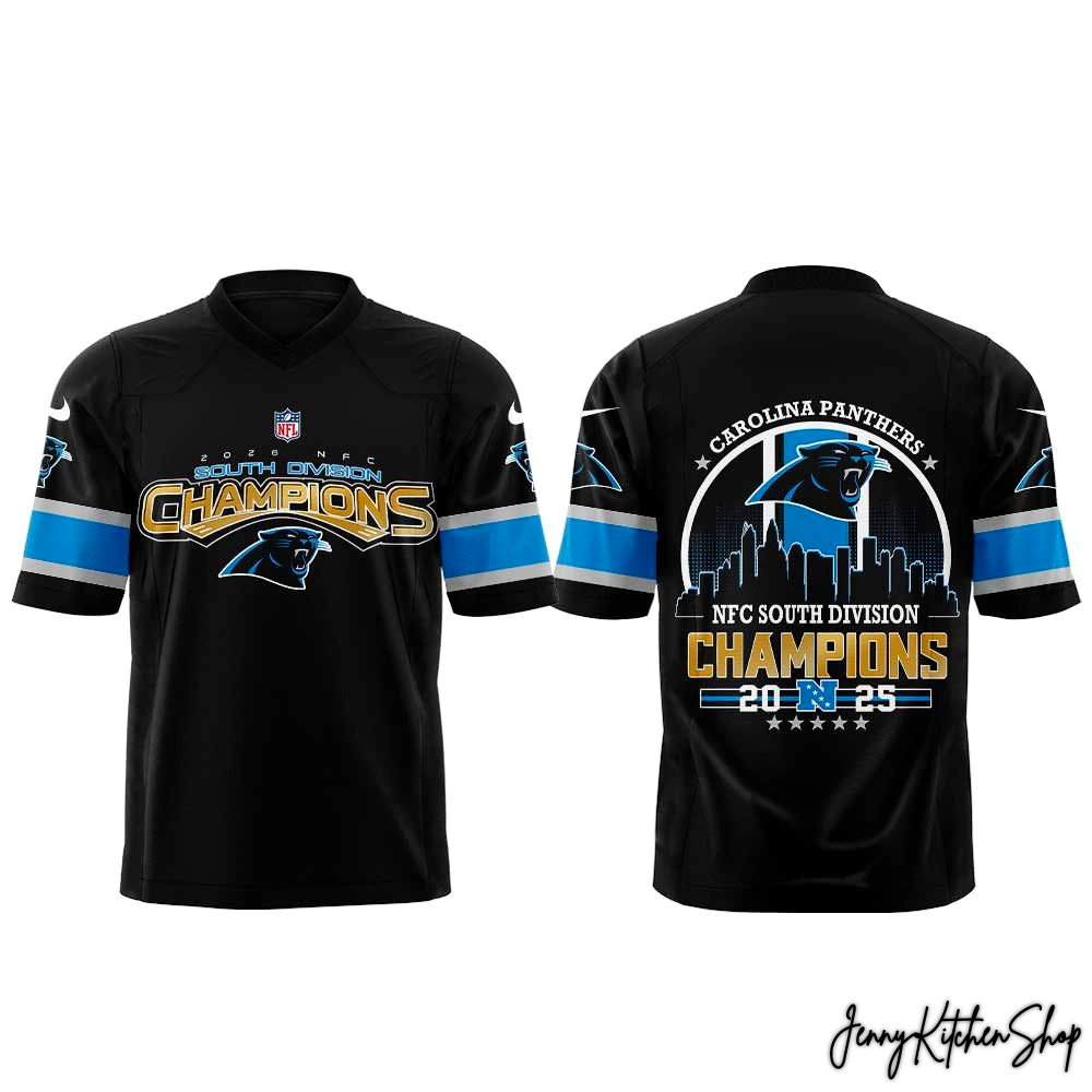 2025 Carolina Panthers NFC South Champions Limited Football Jersey