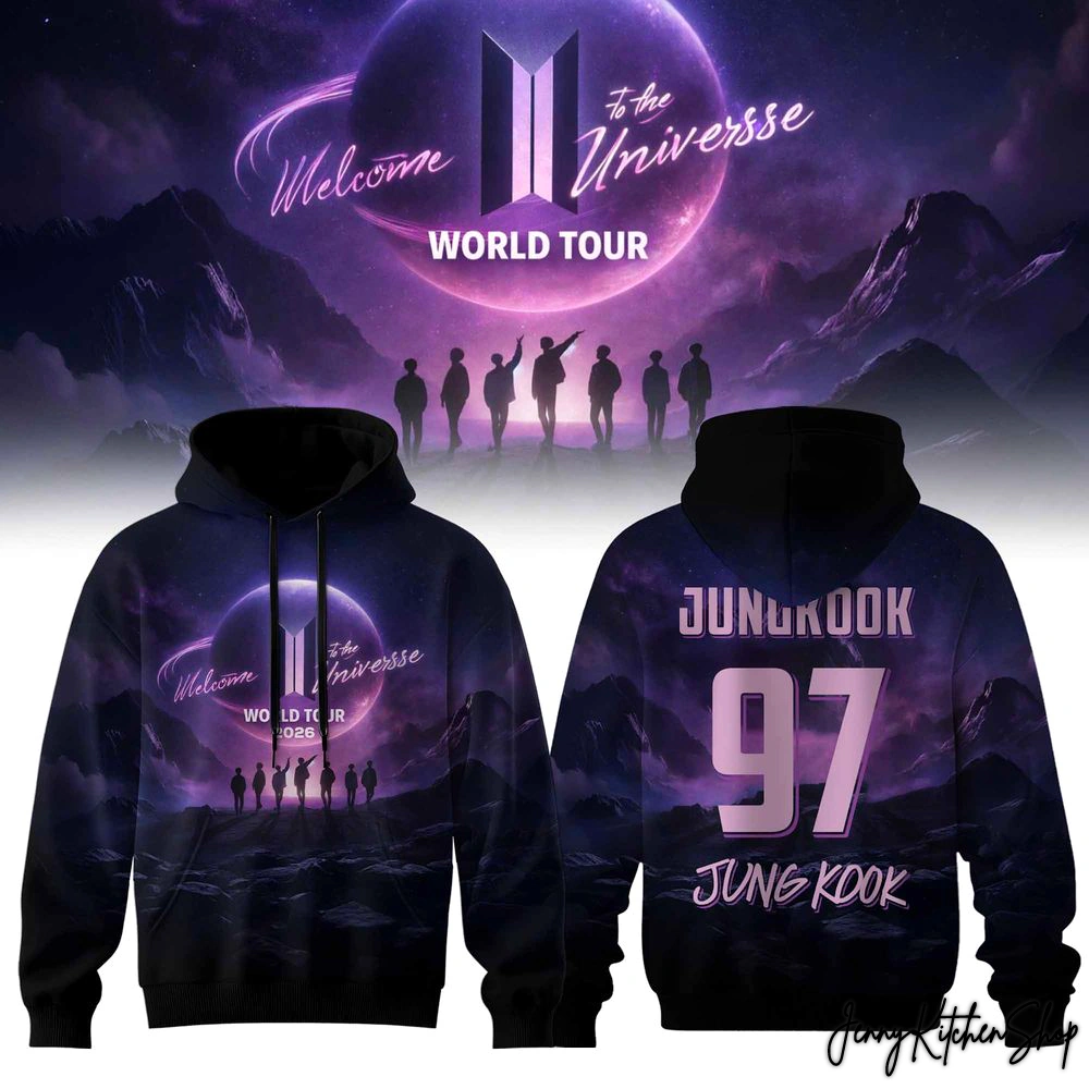 2026 BTS World Tour Welcome To The Universe Limited Hoodie