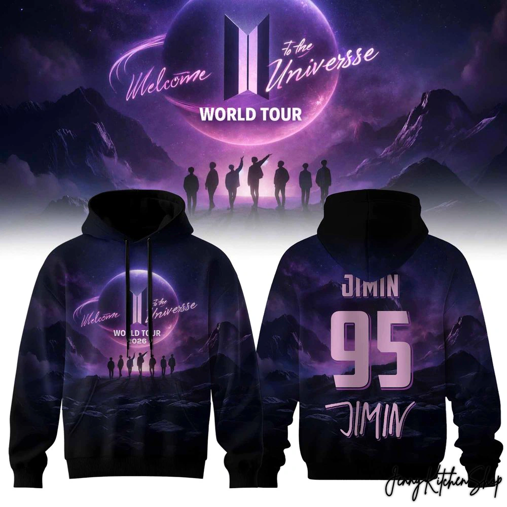 2026 BTS World Tour Welcome To The Universe Limited Hoodie