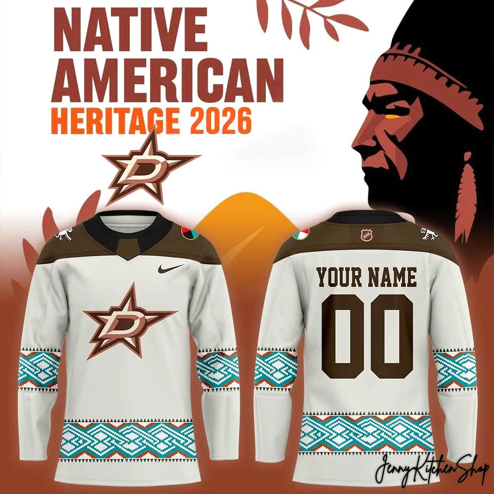 2026 Dallas Star Native American Heritage Hockey Jersey