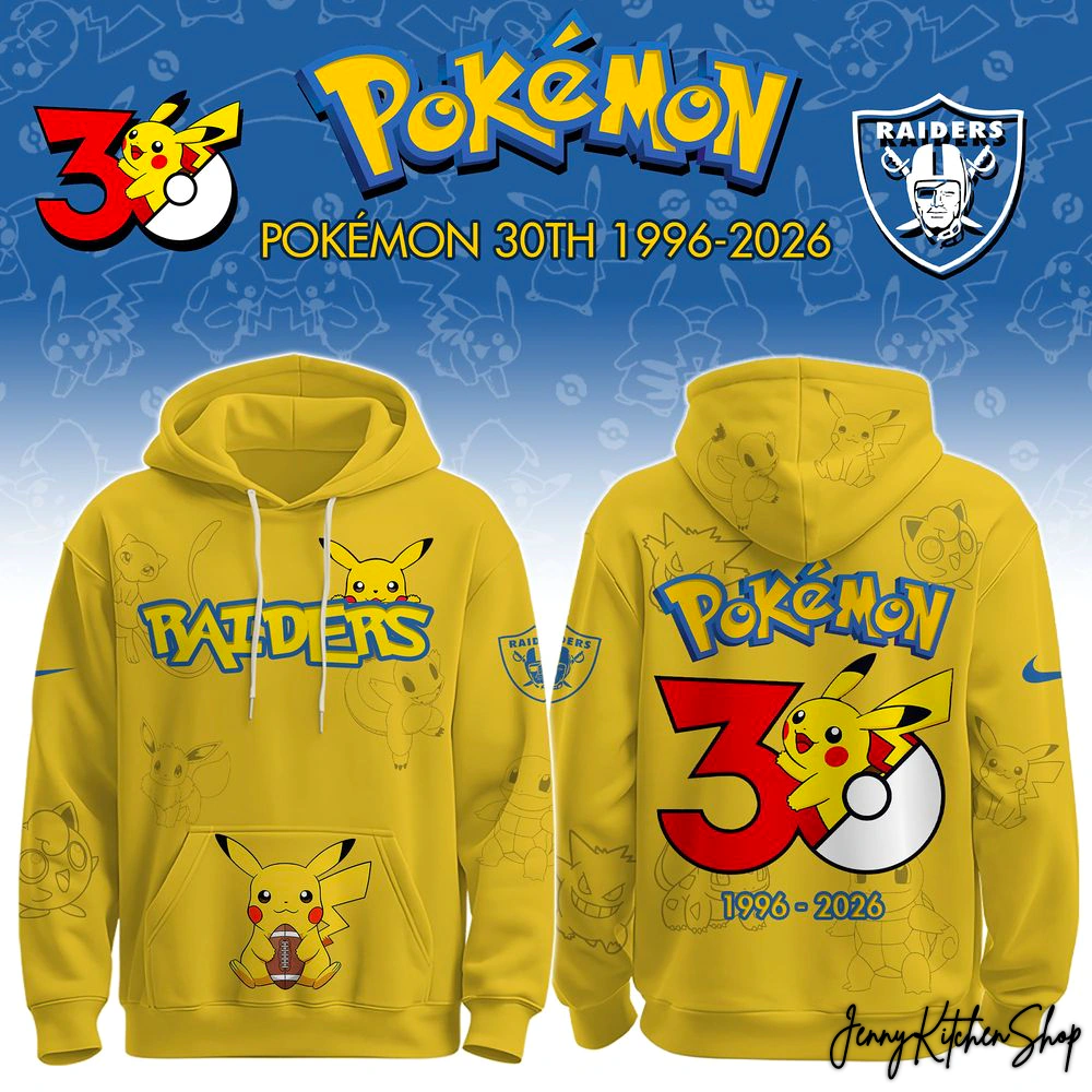 2026 NFL x Pokemon 30th Anniversary 1996-2026 Hoodie