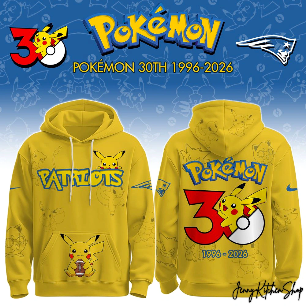2026 NFL x Pokemon 30th Anniversary 1996-2026 Hoodie