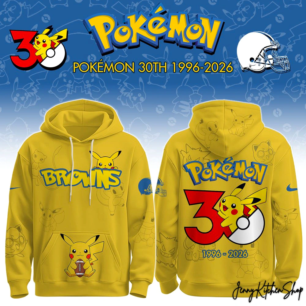 2026 NFL x Pokemon 30th Anniversary 1996-2026 Hoodie