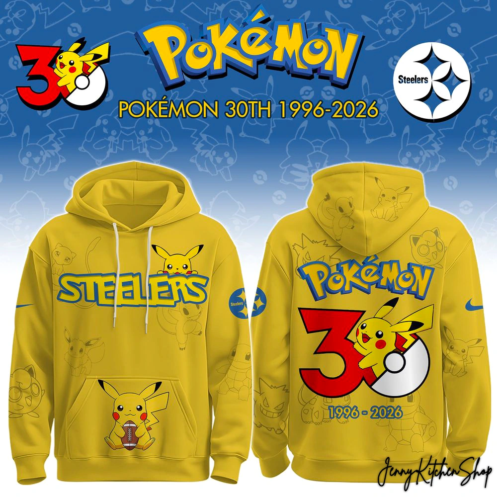 2026 NFL x Pokemon 30th Anniversary 1996-2026 Hoodie