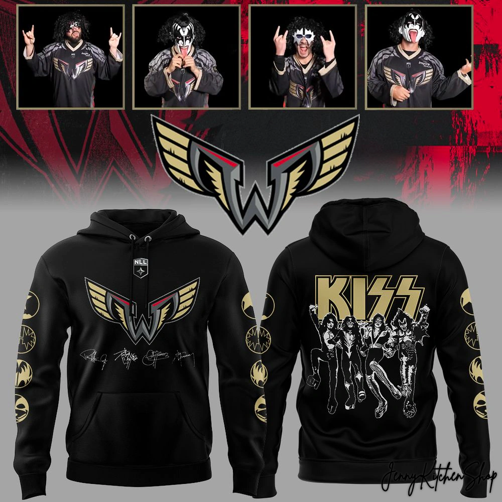 2026 Philadelphia Wings Collab Kiss Band Hoodie
