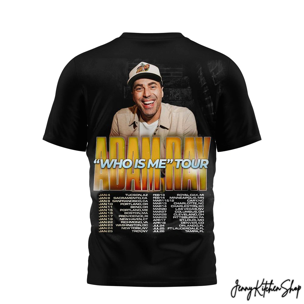 Adam Ray Who Is Me Tour 2026 Live T-Shirt