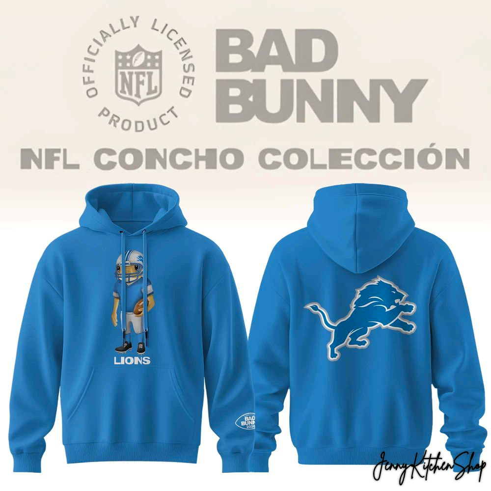 Bad Bunny x Detroit Lions Concho 2026 Limited Hoodie