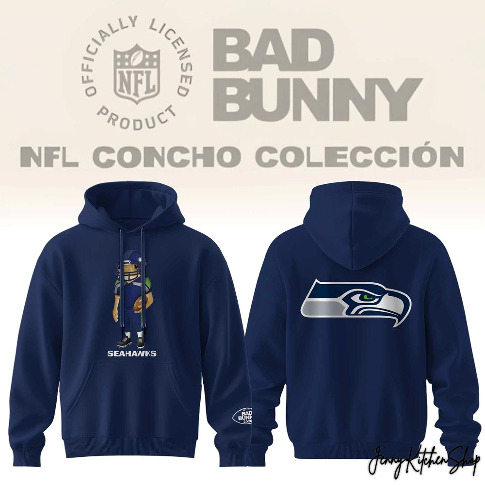 Bad Bunny x Seattle Seahawks Concho 2026 Limited Hoodie