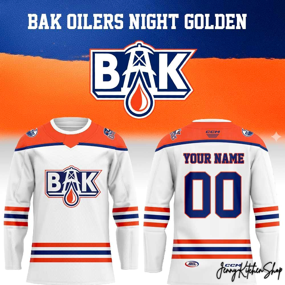 Bakersfield Condors 2026 BAK Oilers Night Hockey Jersey