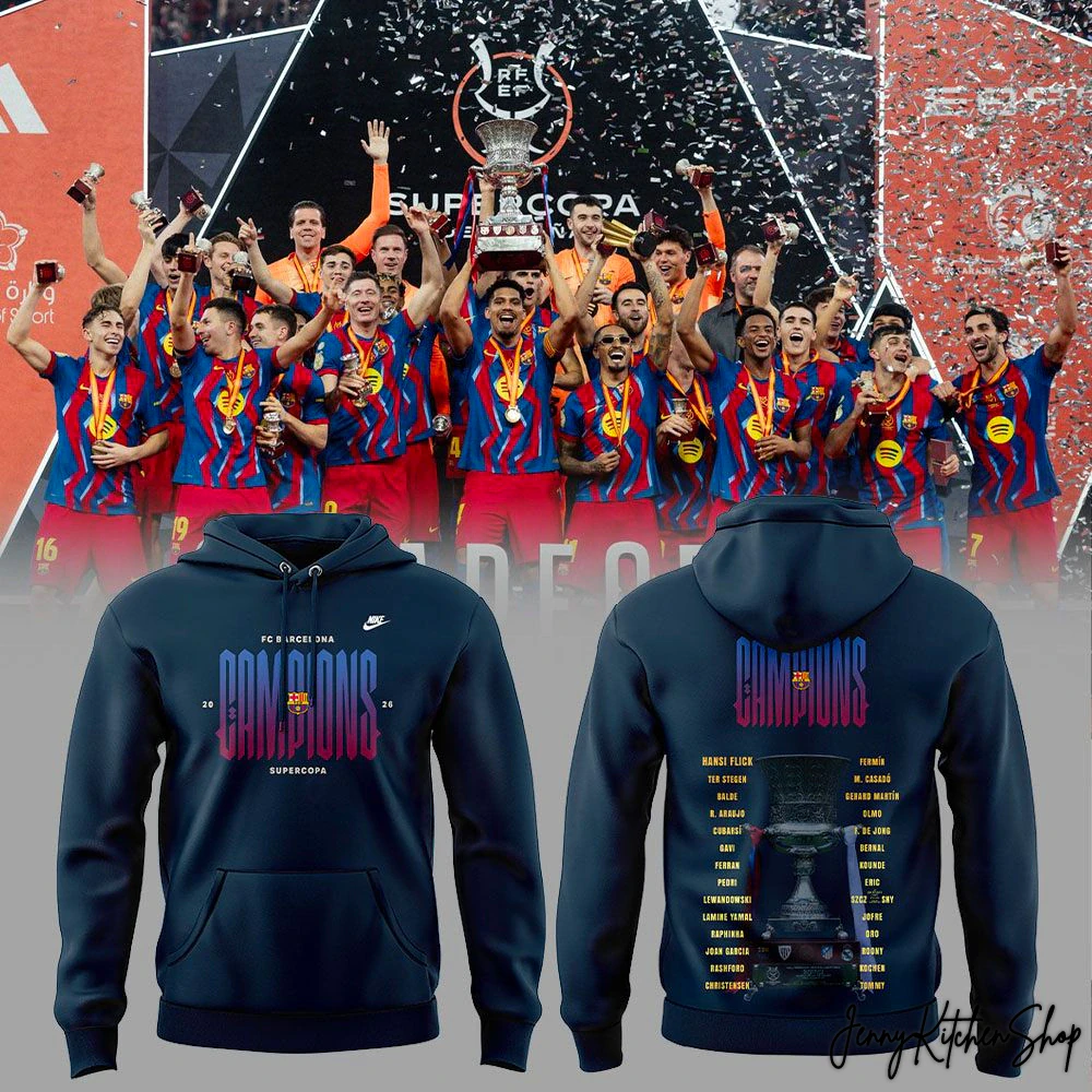 Barcelona ELS Campions De La Supercopa 2025/26 Shirt, Hoodie