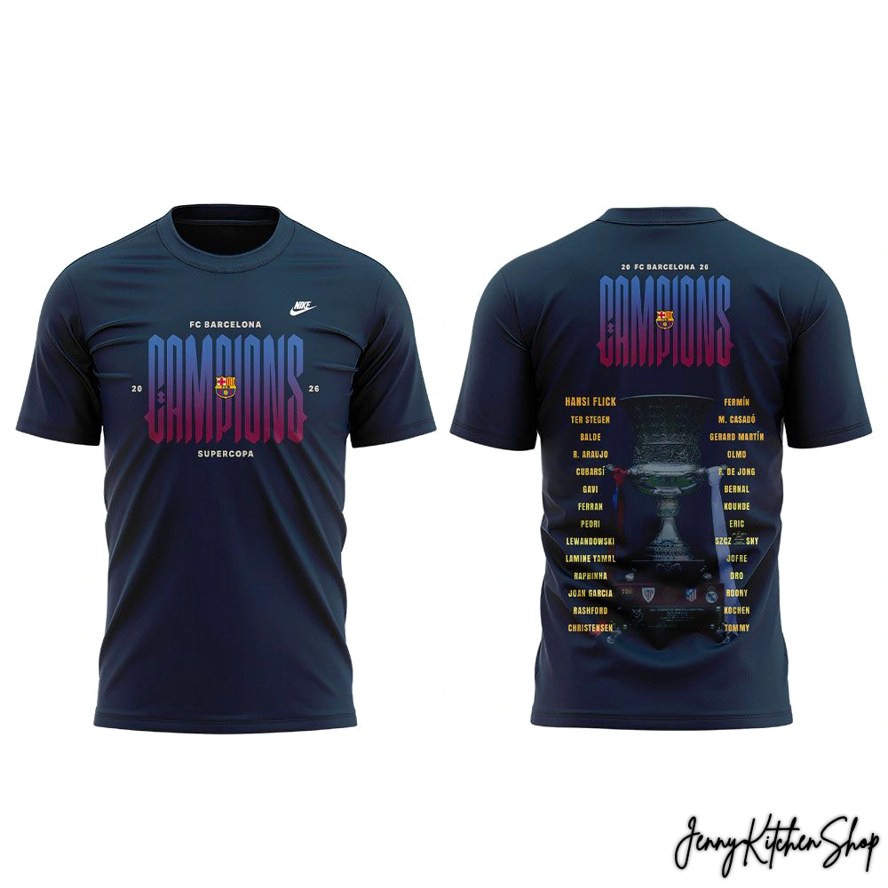 Barcelona ELS Campions De La Supercopa 2025/26 Shirt, Hoodie