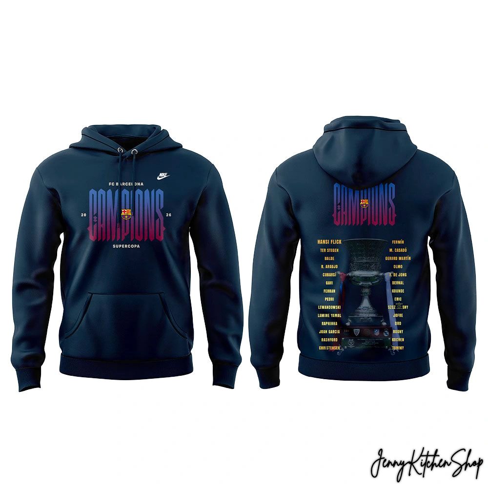 Barcelona ELS Campions De La Supercopa 2025/26 Shirt, Hoodie
