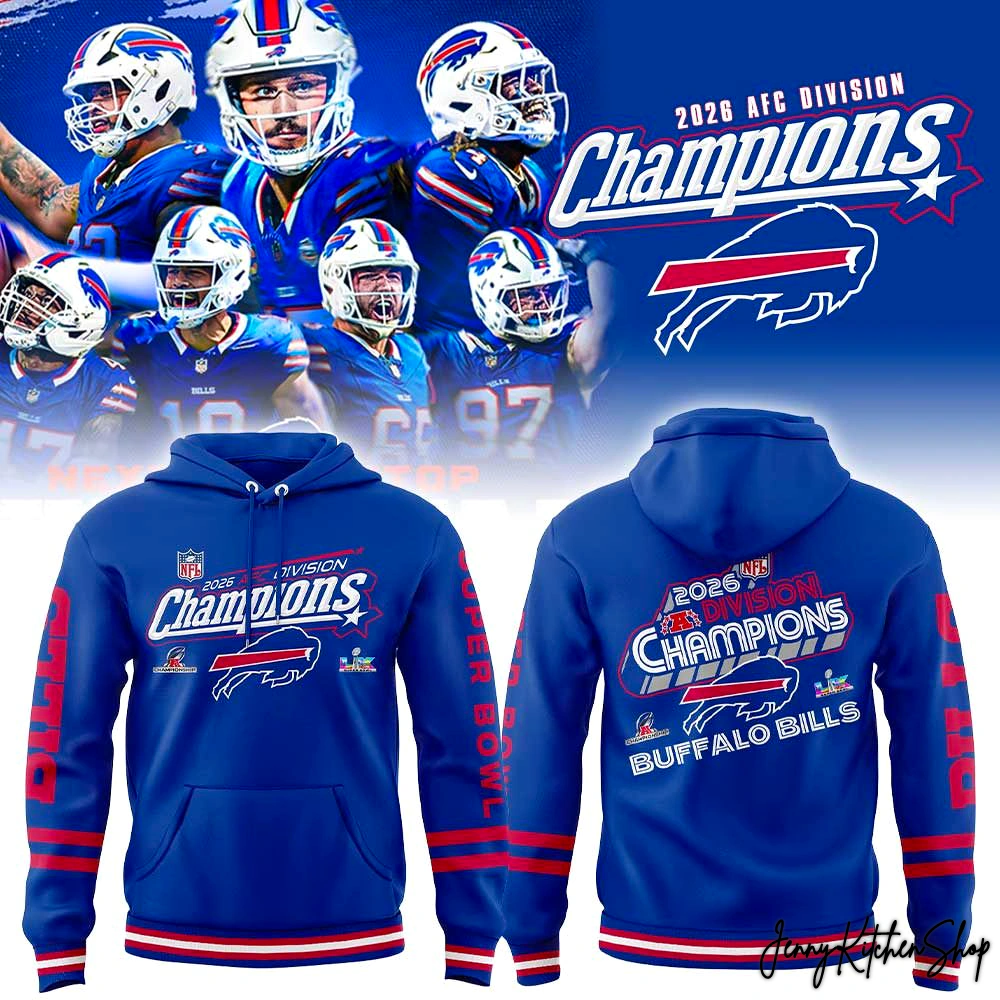 Buffalo Bills 2026 AFC Division Champions Collection Hoodie