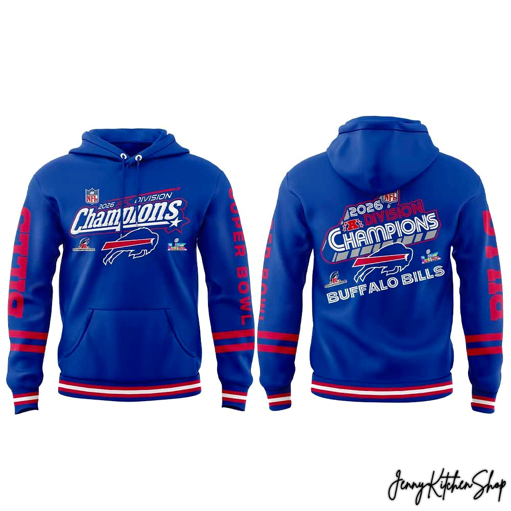Buffalo Bills 2026 AFC Division Champions Collection Hoodie