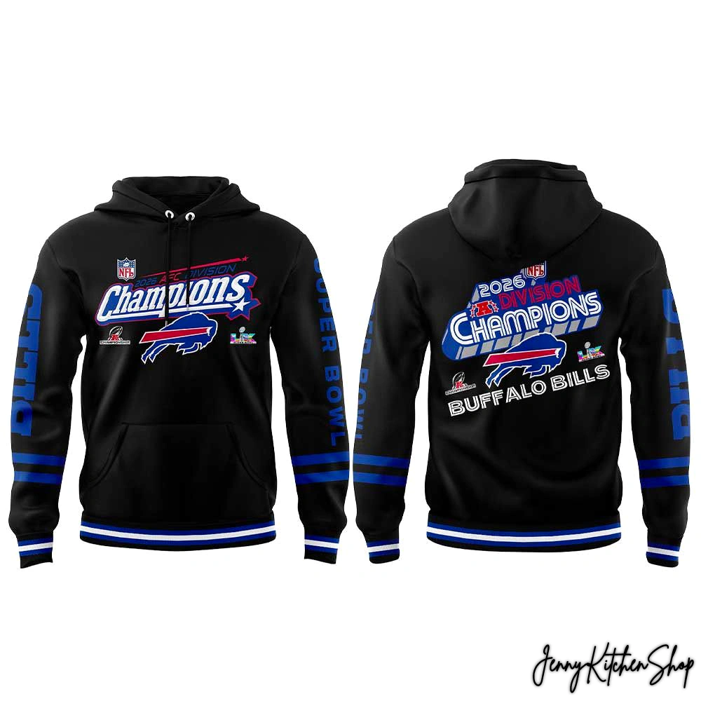 Buffalo Bills 2026 AFC Division Champions Collection Hoodie