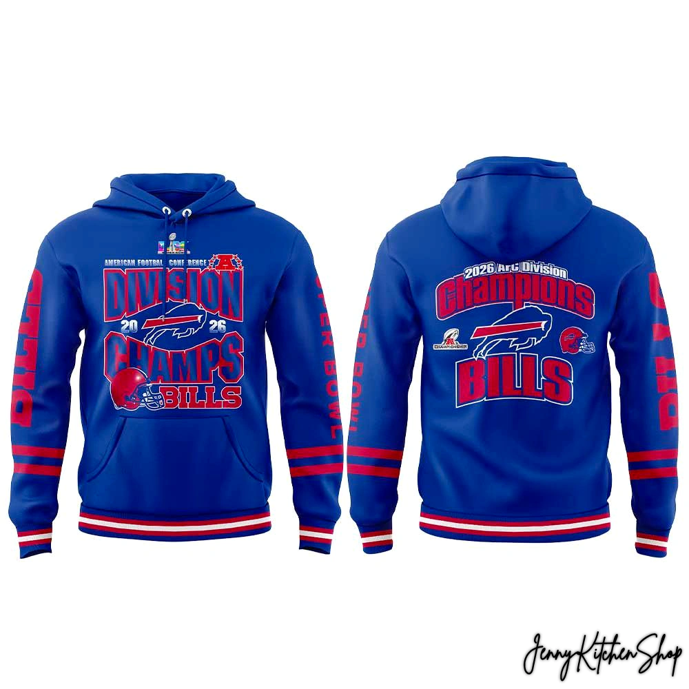 Buffalo Bills 2026 AFC Division Champions Collection Hoodie