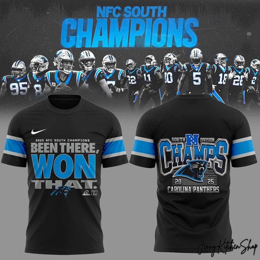Carolina Panthers 2025 NFC South Division Champions Limited Hoodie