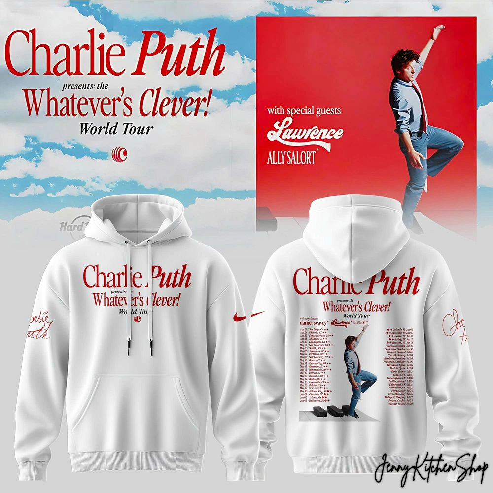 Charlie Puth 2026 Whatever Clever World Tour Shirt, Hoodie