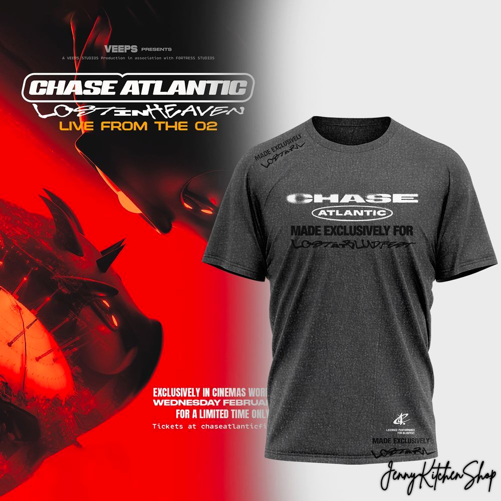 Chase Atlantic 2026 Lost In Heaven Live From The 02 T-Shirt