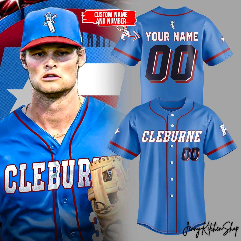 Cleburne Railroaders 2026 Custom Baseball Jersey