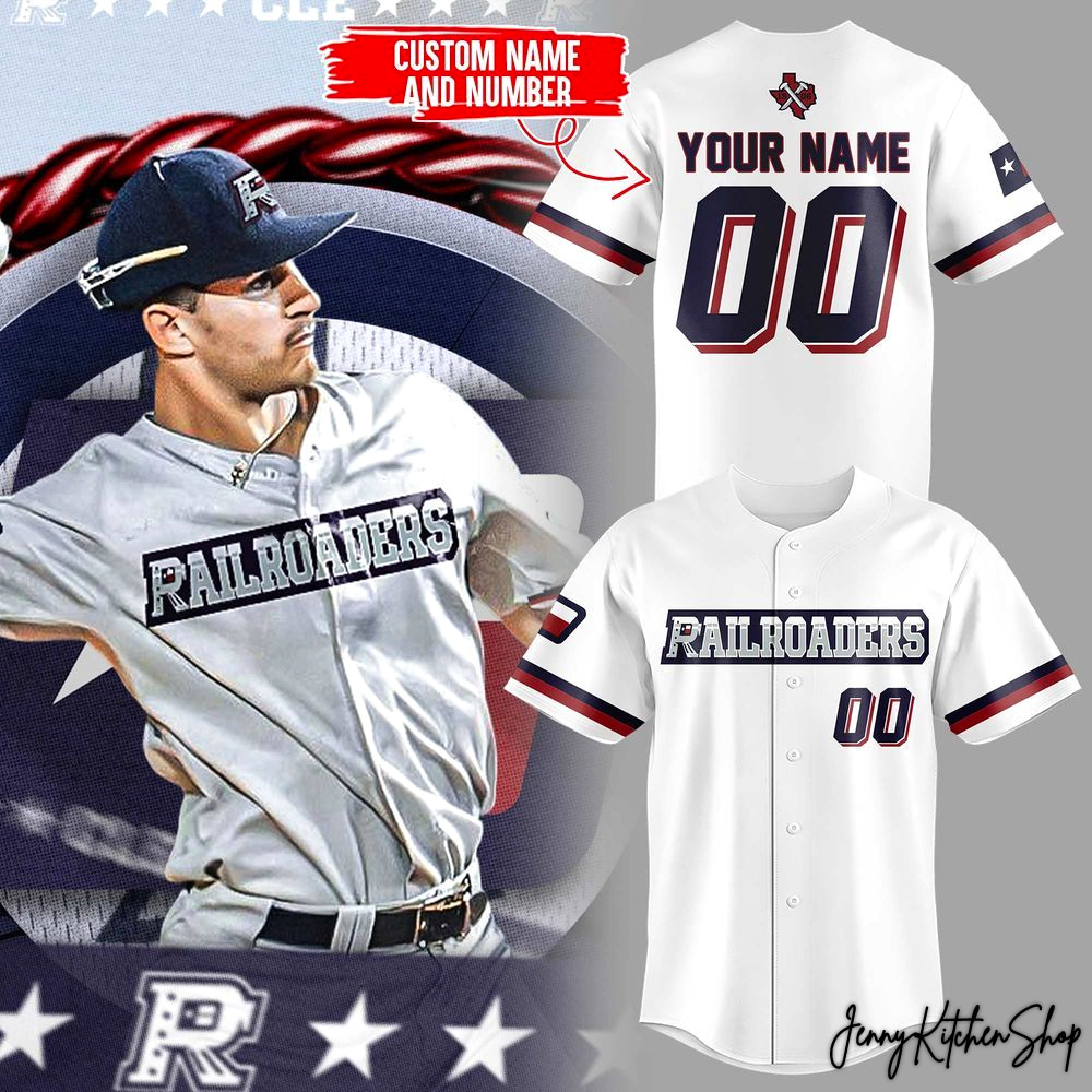 Cleburne Railroaders 2026 Special Custom White Baseball Jersey