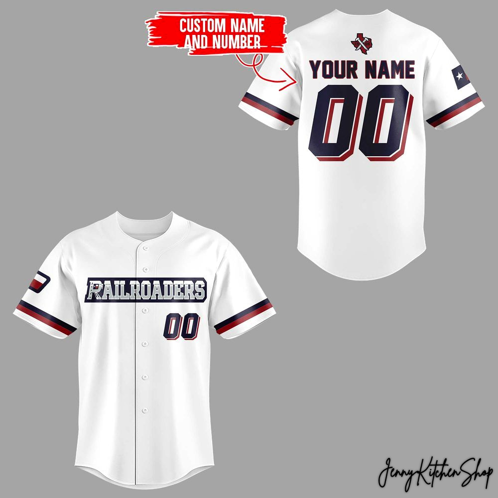 Cleburne Railroaders 2026 Special Custom White Baseball Jersey