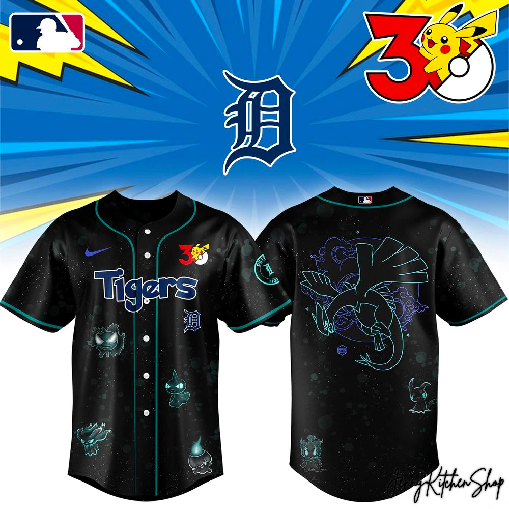 Detroit Tigers x Pokemon 30th Anniversary 2026 Jersey