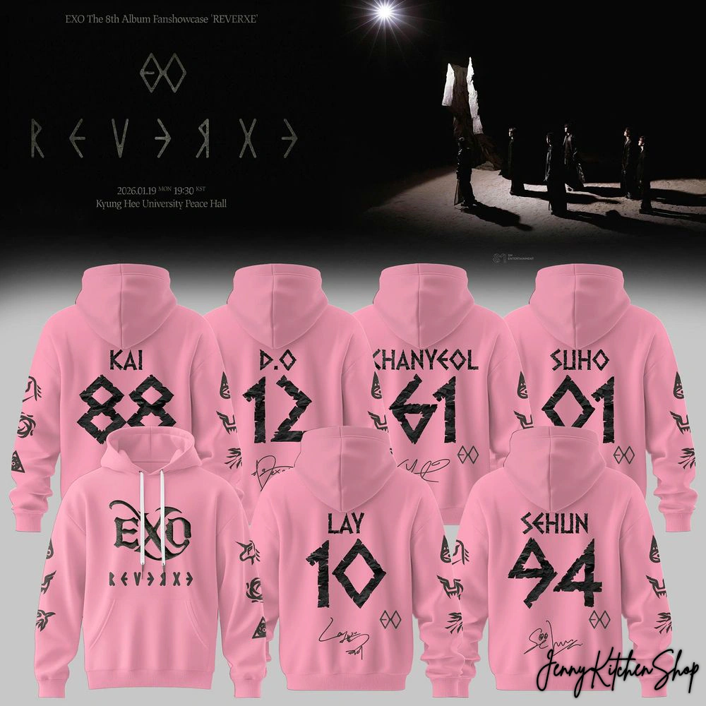 EXO Comeback 2026 The 8th Album Reverxe Hoodie
