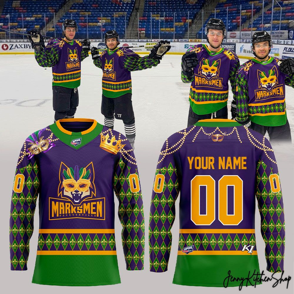 Fayetteville Marksmen Mardi Gras Auction 2026 Hockey Jersey