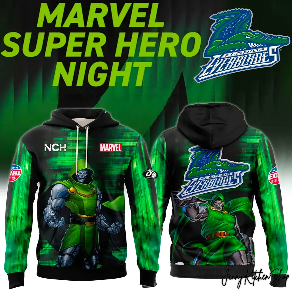 Florida Everblades Marvel Super Hero Night 2026 Hoodie