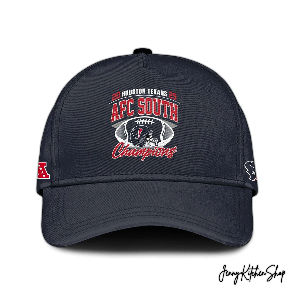 Houston Texans 2025 AFC South Champions For Fan T-Shirt, Hoodie Cap