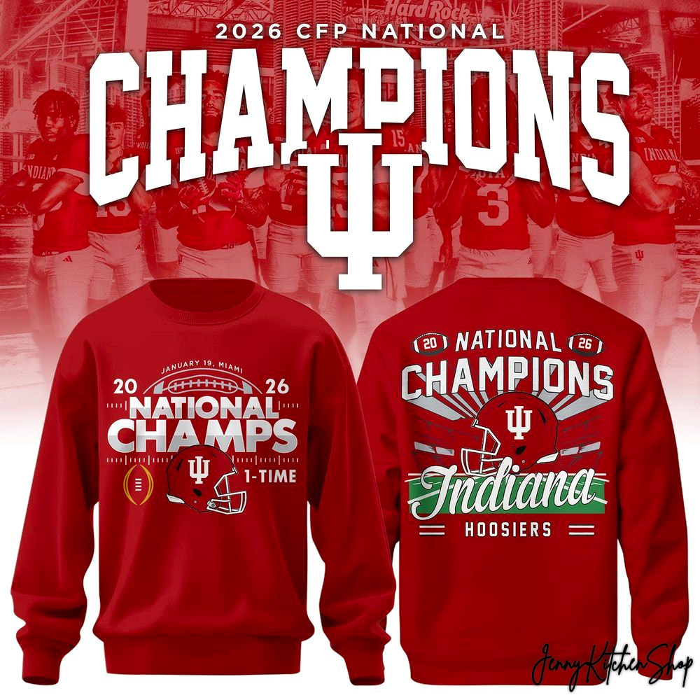 Indiana Hoosiers 2026 CFP Champions Collection Shirt, Hoodie