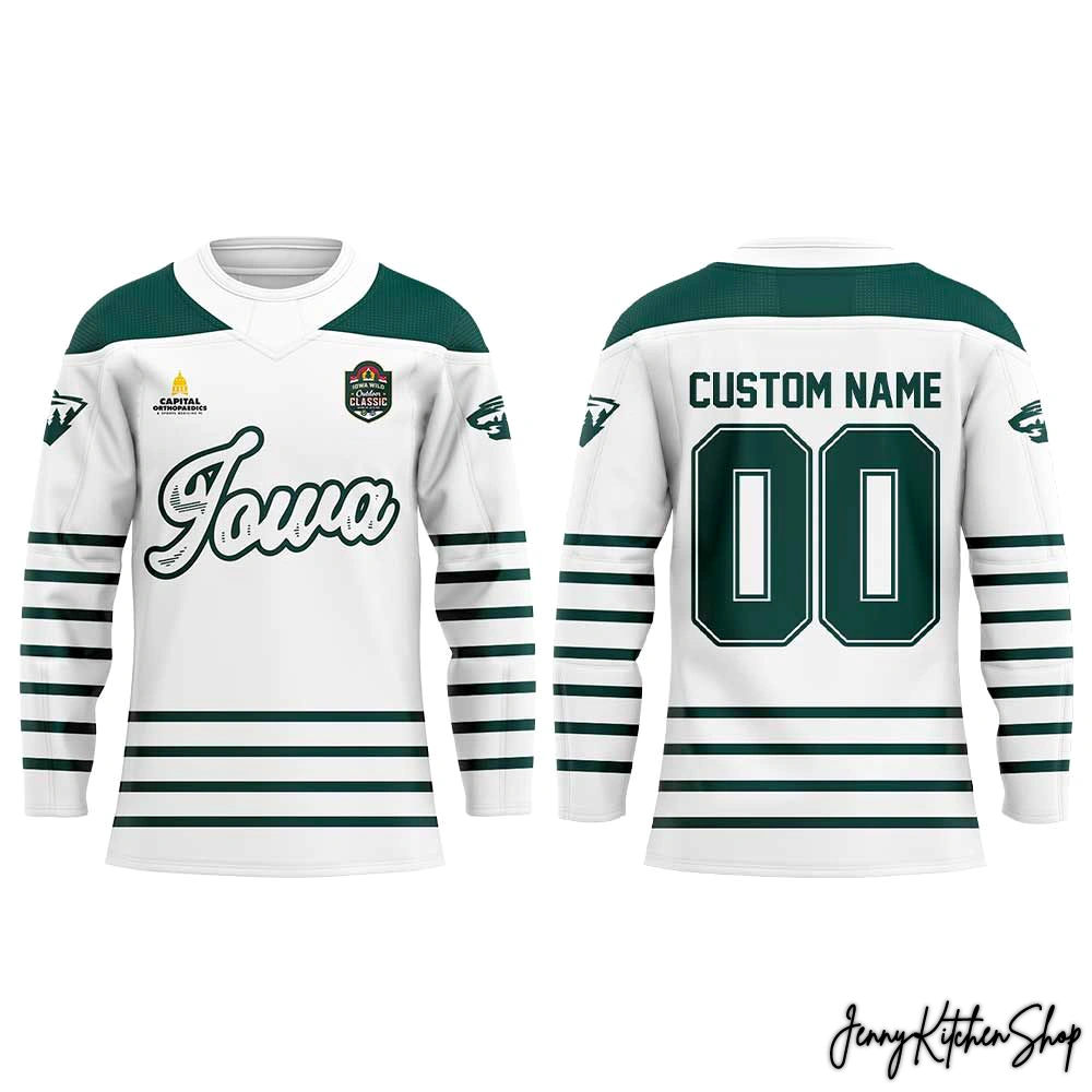 Iowa Wild Outdoor Classic 2026 Custom Hockey Jersey
