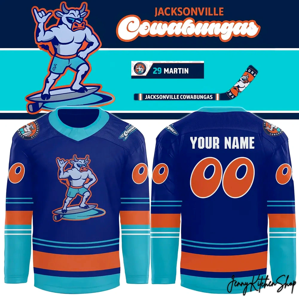 Jacksonville IceMen 2026 Cowabungas Special Edition Hockey Jersey