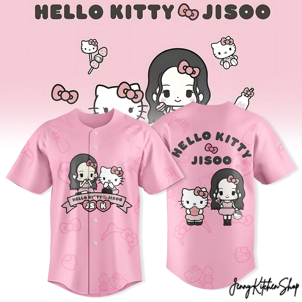 Jisoo Hello Kitty Beautiful 2026 Baseball Jersey
