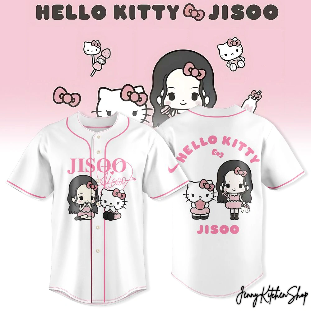 Jisoo Hello Kitty Beautiful 2026 Baseball Jersey