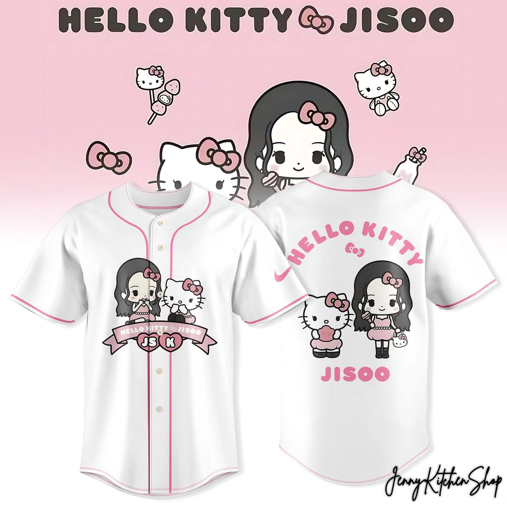Jisoo Hello Kitty Beautiful 2026 Baseball Jersey