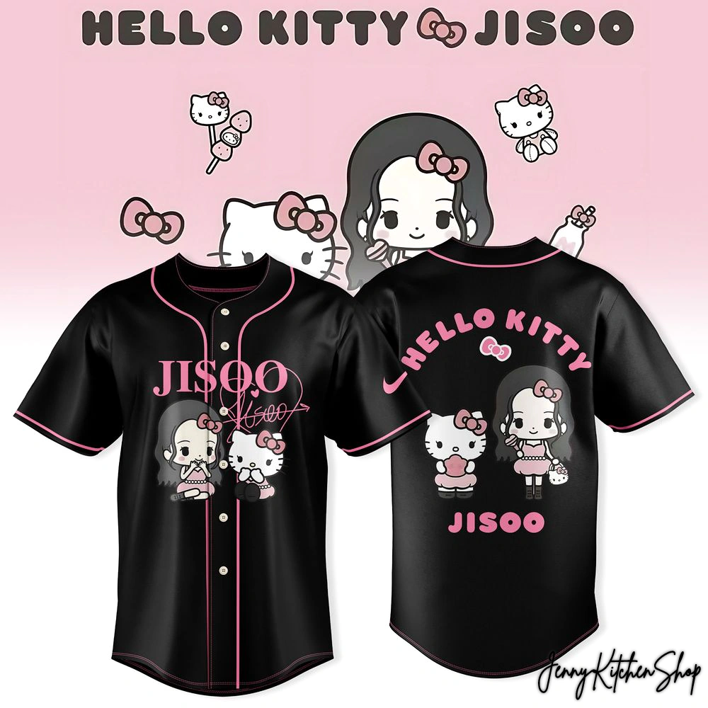 Jisoo Hello Kitty Beautiful 2026 Baseball Jersey