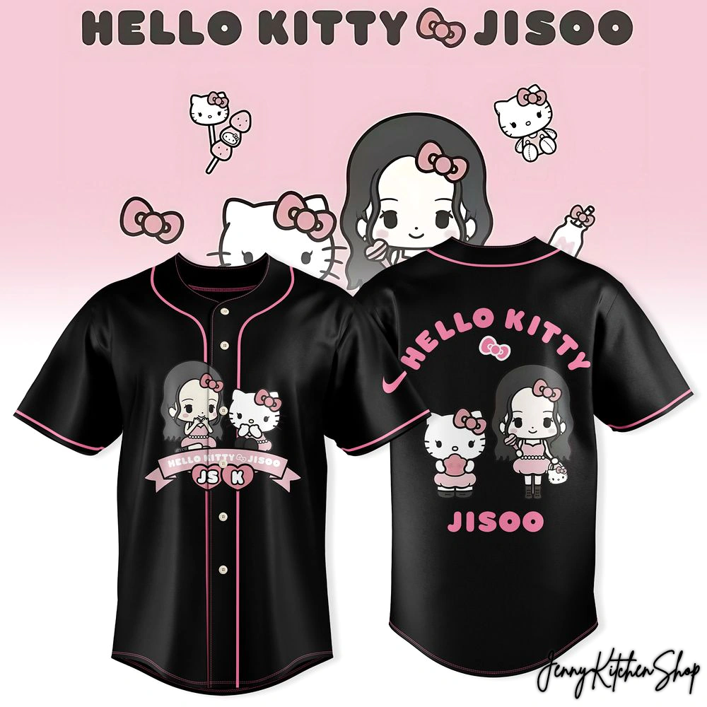 Jisoo Hello Kitty Beautiful 2026 Baseball Jersey