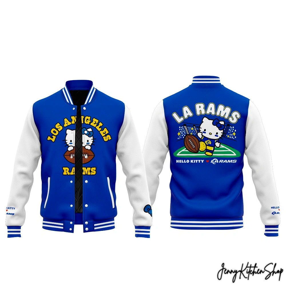 Los Angeles Rams Hello Kitty Supercute Baseball Jacket